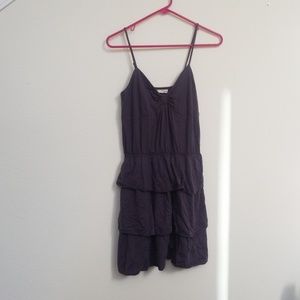 EUC American Eagle Grey Gray Tiered Dress Medium